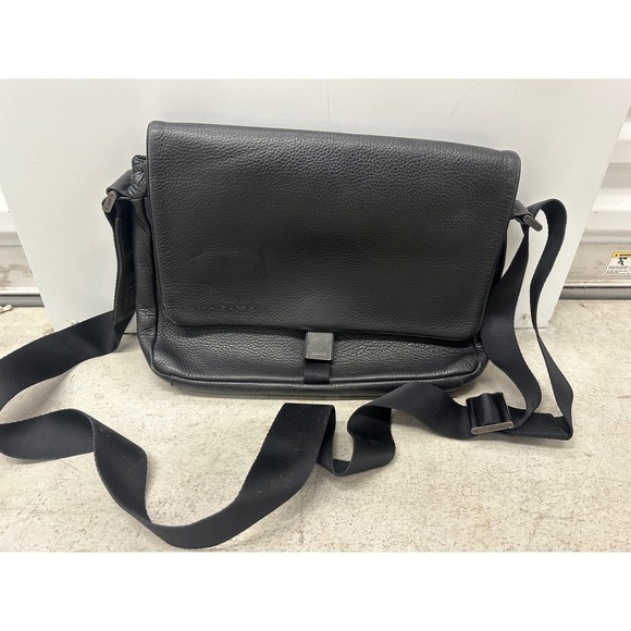 Porsche Design P'2100 Leather Messenger Laptop Briefcase‎ Bag Luxury-13"x17"x5" - Picture 1 of 10